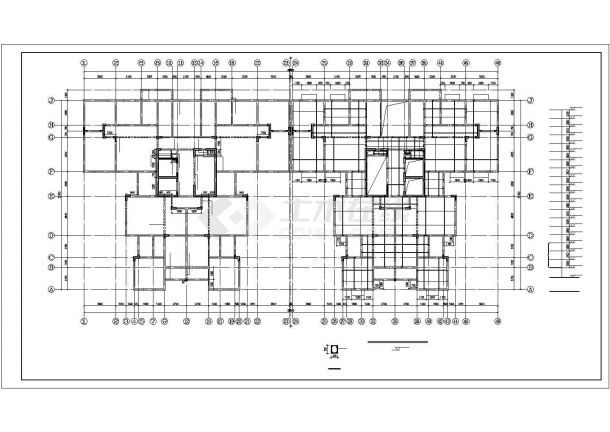 高层配筋砌体剪力墙结构整套施工图纸-图二