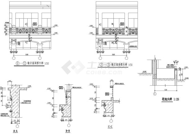 山庄会馆建筑CAD示意图-图一