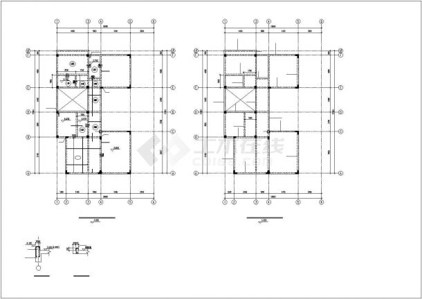 某低层框架住宅结构设计图-图二
