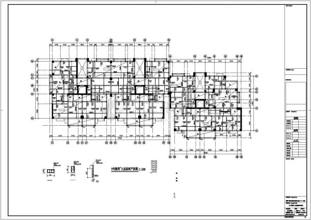 温州某11层框剪住宅结构设计图-图一