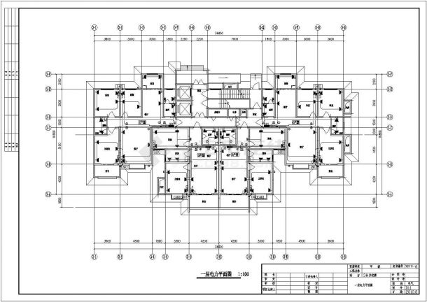 [河南]三十一层住宅小区全套电气施工图纸-图一