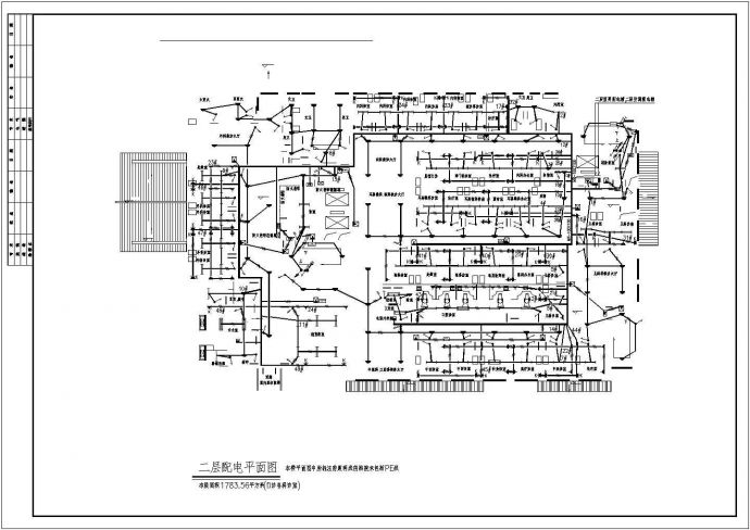 八层医院门诊住院综合楼电气施工图纸_图1