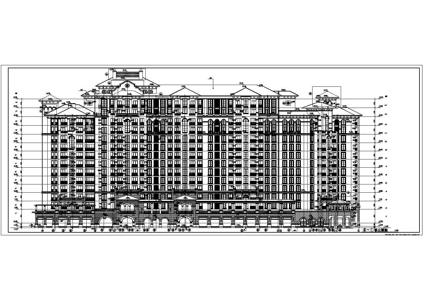 杭州某高层住宅楼cad施工图