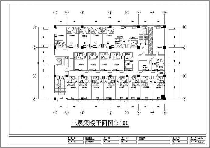精美高级酒店暖气系统设计CAD参考图_图1