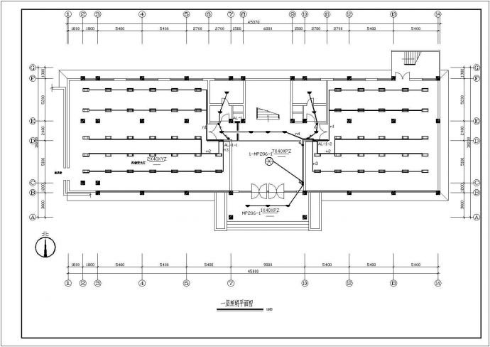 某发电工厂办公楼强电施工图（共18张）_图1