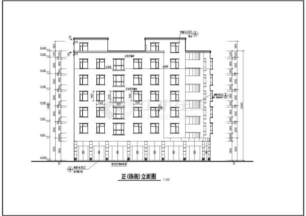 某地一梯三户住宅楼建筑方案设计图-图一