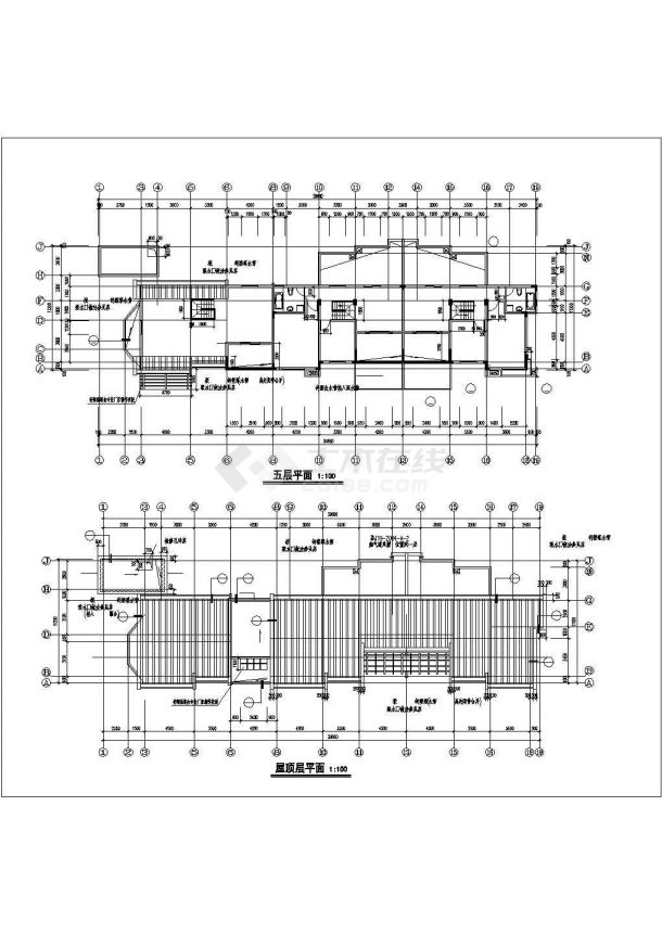 某地多层住宅楼建筑设计方案图（共4张）-图二