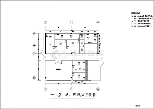 某CDC净化空调CAD施工图-图二