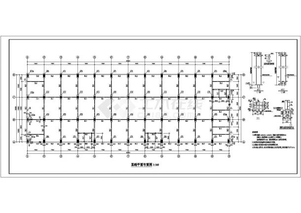 某二层30米跨门式刚架厂房结构施工图-图二