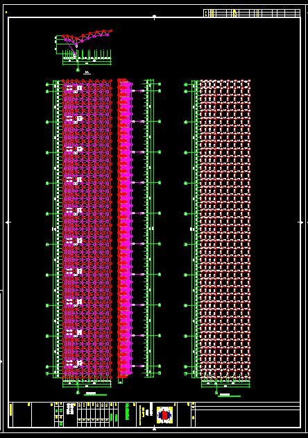 钢结构网架施工图纸CAD-图一