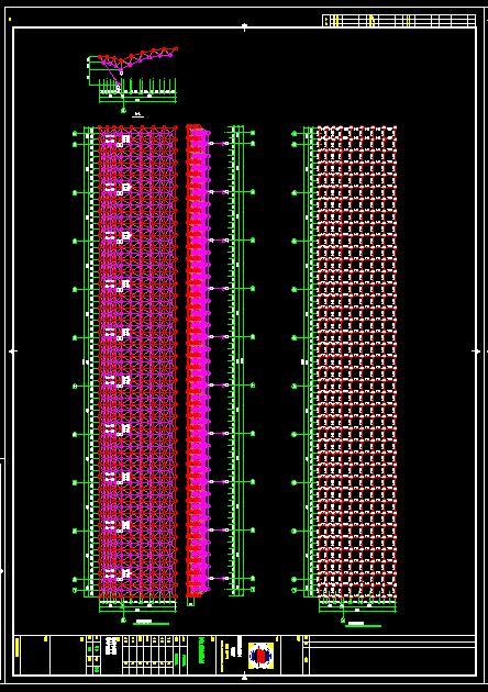 钢结构网架施工图纸CAD