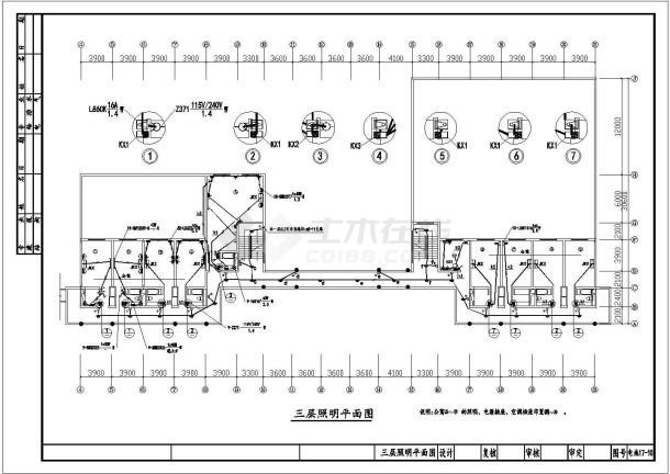 某综合楼电气cad设计施工图（共17张）-图一