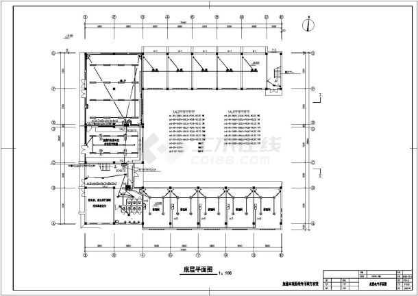 小型综合楼简单的电气施工图（共5张）-图二