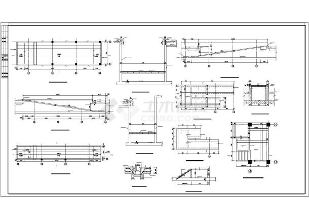 十九层框架核心筒结构综合楼结构施工图-图二