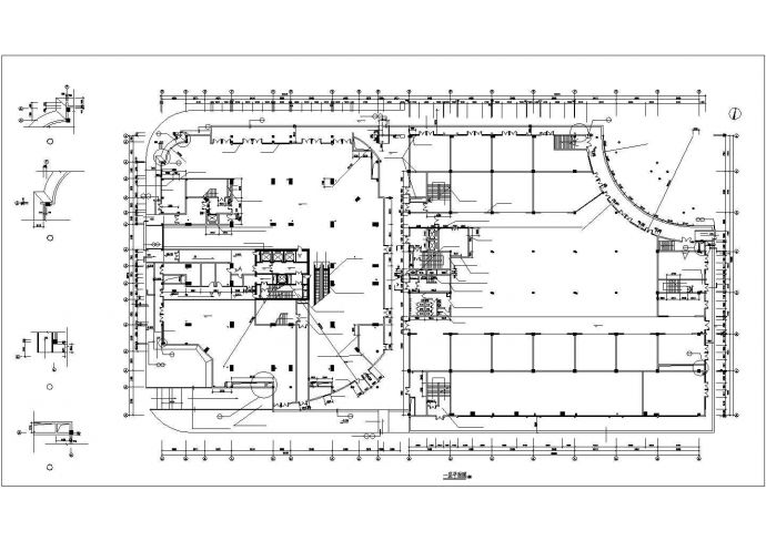 某高层办公楼地下车库建筑设计图_图1