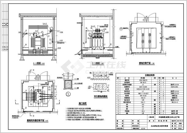 某单层大型冶金工厂电气安装设计施工图-图二