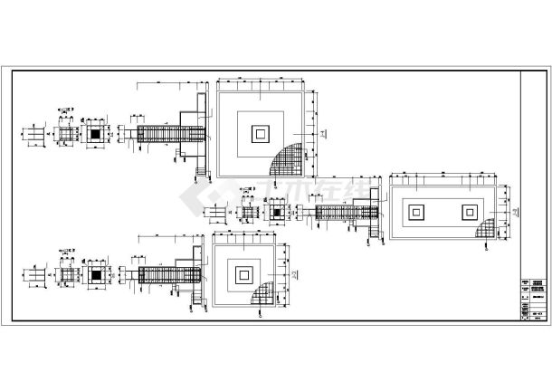 钢框架结构职工宿舍扩建结构设计图-图二