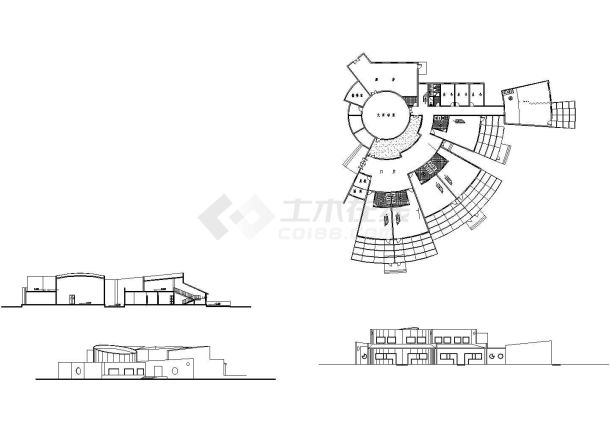 某地幼儿园建筑CAD图-图一