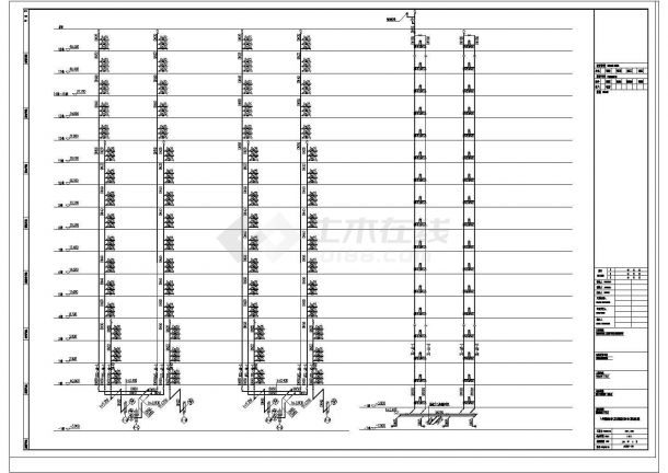 河北高层住宅给排水施工工程图纸-图一
