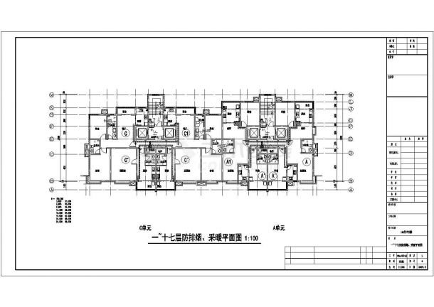 某精美的住宅区地盘管采暖cad设计参考图-图一