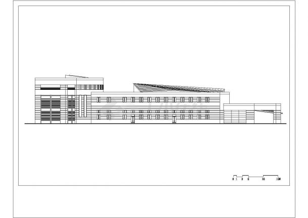 某地二层国际会议中心建筑设计施工方案图-图一