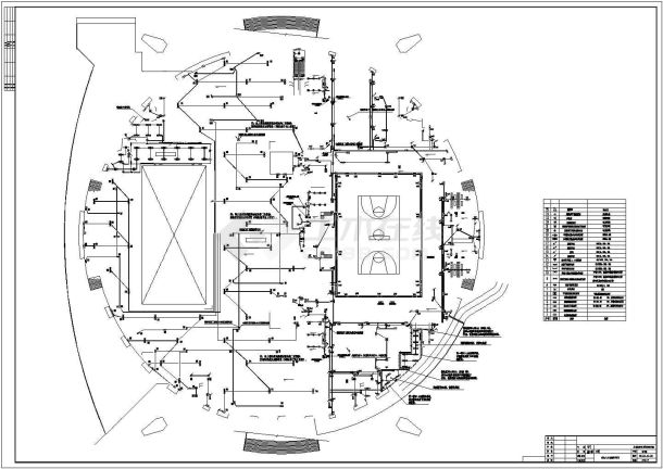 [四川]某综合体育馆完整电气施工图纸-图一