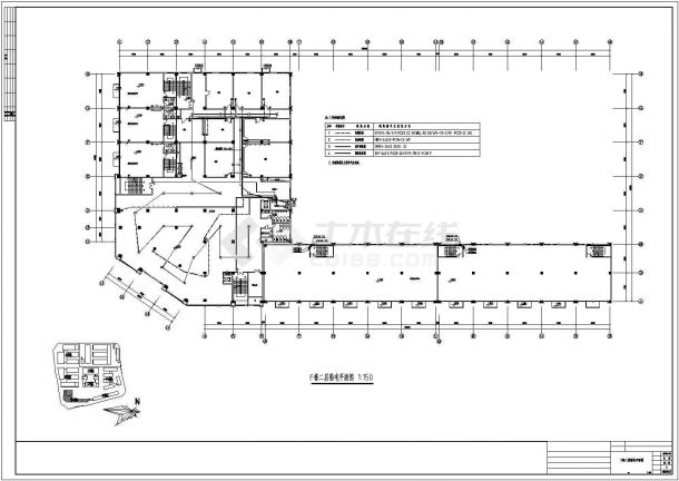 [昆明]某茶厂三层综合楼完整电气施工图纸-图二