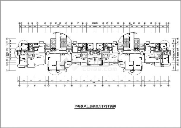 某二十九层住宅楼全套电气施工图纸-图一