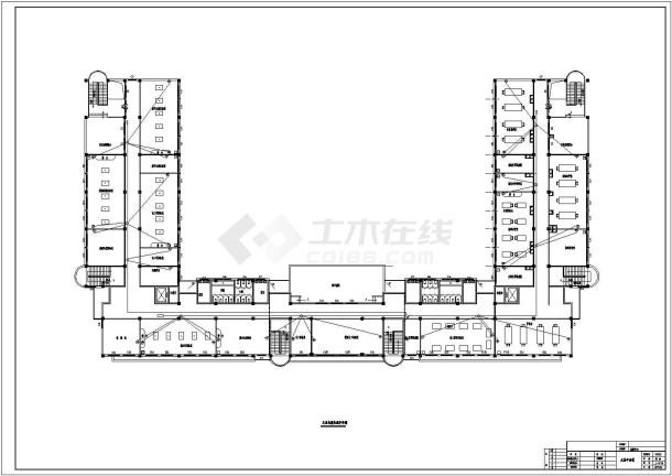 某高校校园建筑电气cad施工图-图二