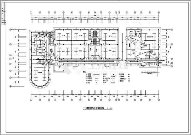 全套幼儿园电气cad施工图（共14张）-图一