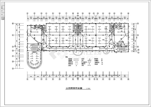 全套幼儿园电气cad施工图（共14张）-图二