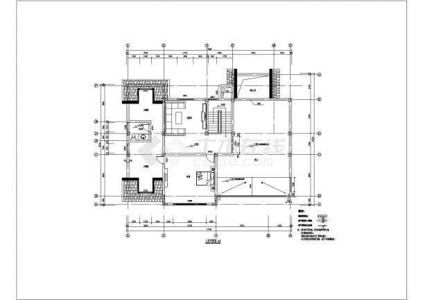 复古式别墅精致室内装修建筑CAD套图-图二