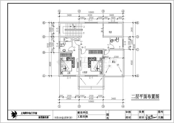 二层小别墅完整建筑结构设计施工图-图二