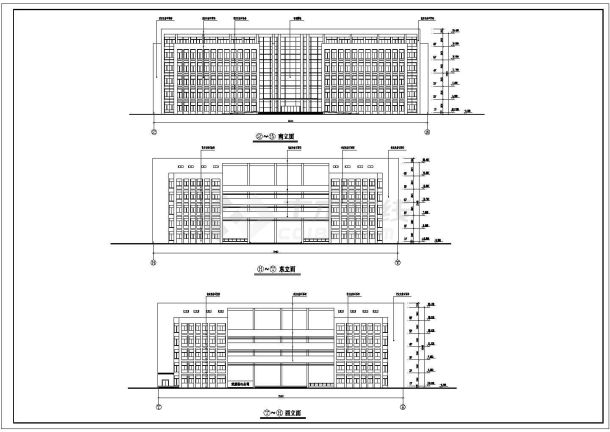 某六层多层办公楼建筑给排水施工图-图一