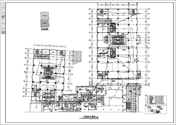 [益阳]二十四层综合楼电气消防施工图纸_图1