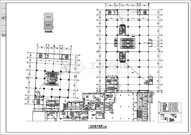 [益阳]二十四层综合楼电气消防施工图纸-图二