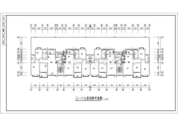 小区十八层住宅楼完整电气施工图纸-图一