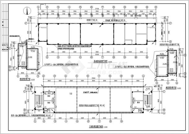 某工厂宿舍楼电气施工CAD平面布置参考图-图二