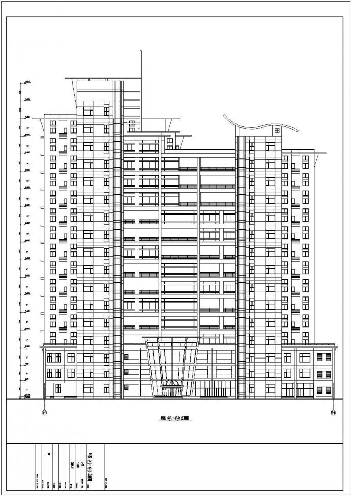 某市高层商住楼建筑设计图（全套）_图1