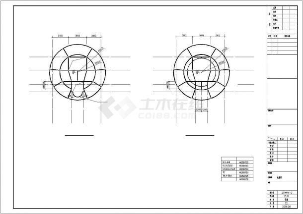 30米高电视发射塔结构施工图-图一