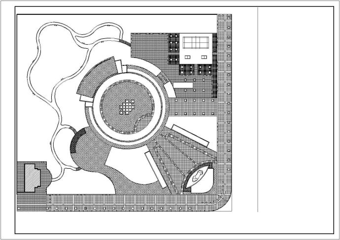 某广场cad施工图纸_图1