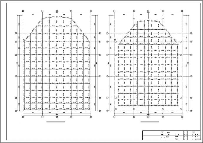 [山东]单层正放四角锥与螺栓球节点结构网架结构施工图_图1