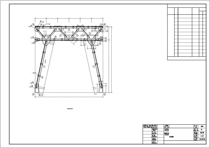 [河北]单层门式刚架结构工业厂房结构施工图_图1