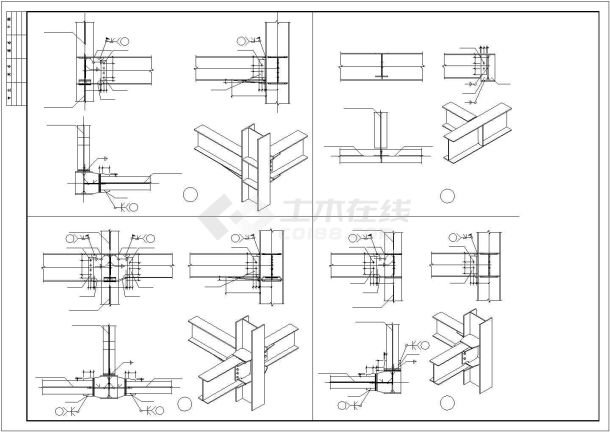 [山东]单层钢框架结构传达室结构施工图-图二