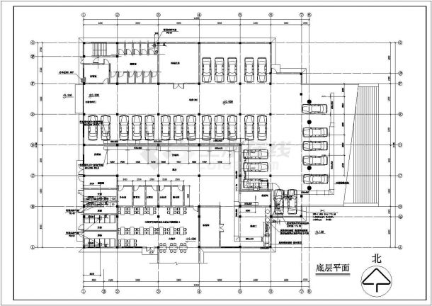 法院审判楼空调规划CAD全套参考图-图二