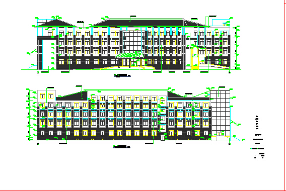 某地多层框架结构综合楼建筑方案设计图_图1