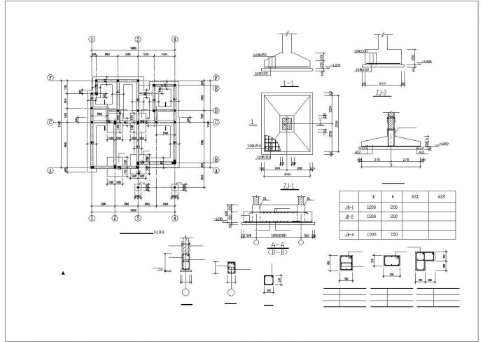 石首市框架结构别墅CAD布置图_图1