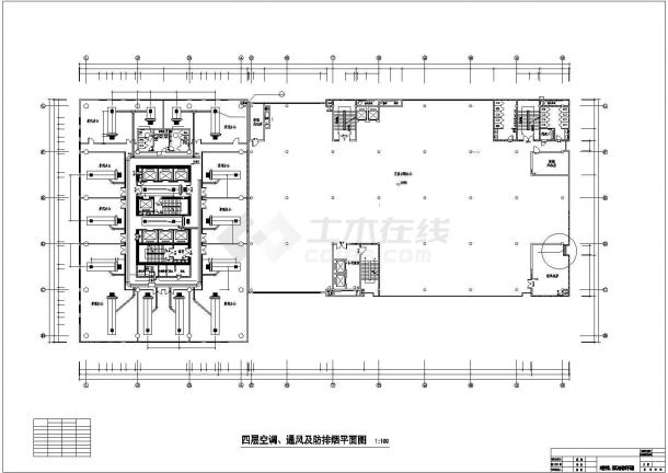 某地区商务大厦空调通风CAD参考图-图二