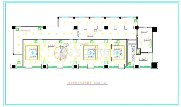 酒店宴会厅详细装修施工CAD图-图二