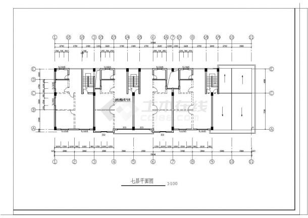 阳光城住宅区建筑设计图纸-图二